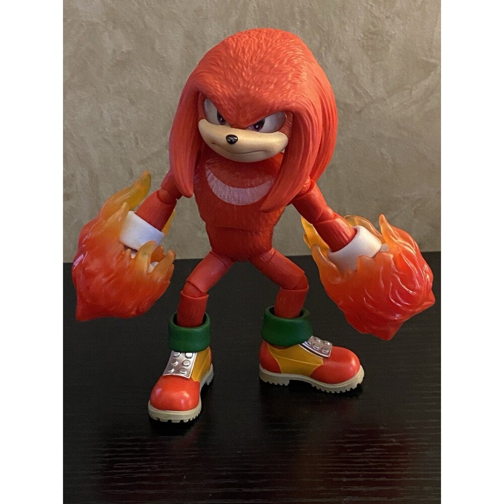 Jakks Pacific sonic the hedge hog 3 movie action figure knuckles Fire Fists